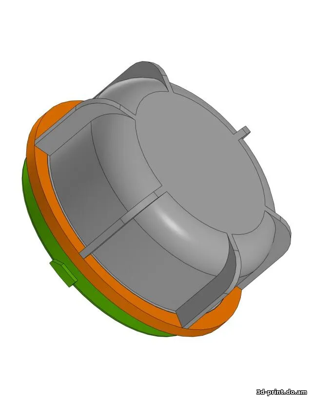 3D-модель "Заглушки фар Kia Rio 3 под LED лампы"