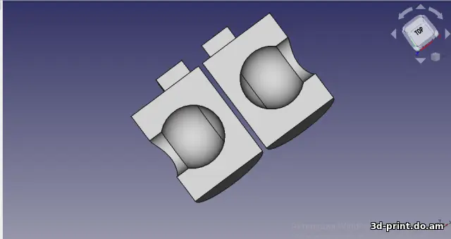 3D-модель "Держатель штока КПП Volvo, Renault"
