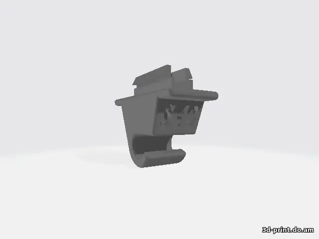 3D-модель "Крючек для солнцезащитного козырька Volvo S40 / V40 1995-2004г." — STL модель для 3D-печати