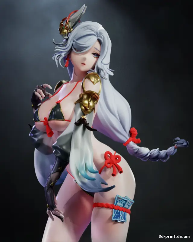 3D-модель "Геншин Импакт - Шэньхэ"