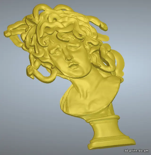 3D-модель "Медуза Горгона" барельеф