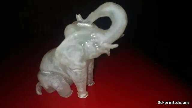 3D-модель "Слон светящийся люминофором"