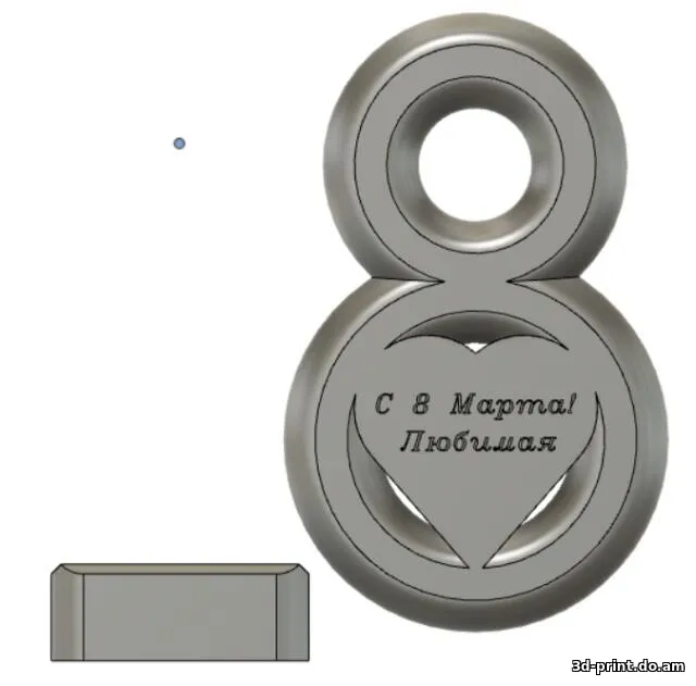 3D-модель "Подарок на 8 марта" 3D-модель "Подарок на 8 марта"