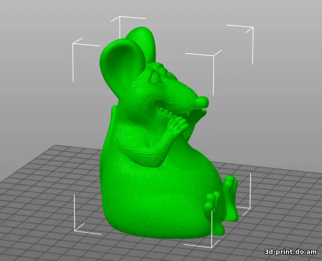 3D-модель "Крыса с сыром"
