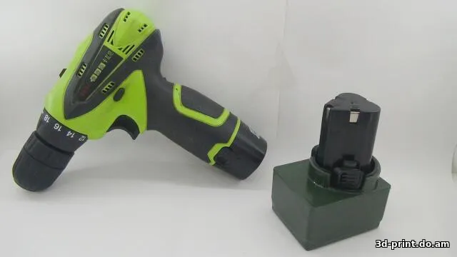 3D-модель "Корпус на 6х18650акб" для китайского ноунейм шуруповерта