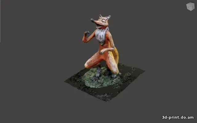 3D-модель "Скульптура лисы"