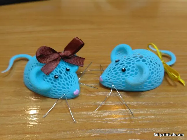3D-модель "Мышка новогодняя"