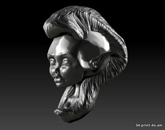 3D-модель "Голова Elf Girl"