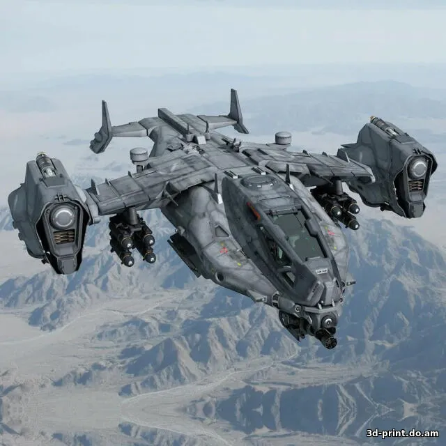 3D-модель "Космический десантный корабль"