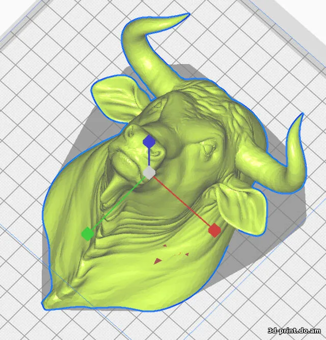 3D-модель "Голова Бычка"