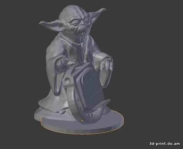 3D-модель "Магистр Йода - презентует моноколесо"
