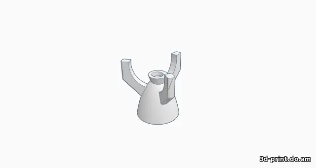 3D-модель "Взлетающая ракета"