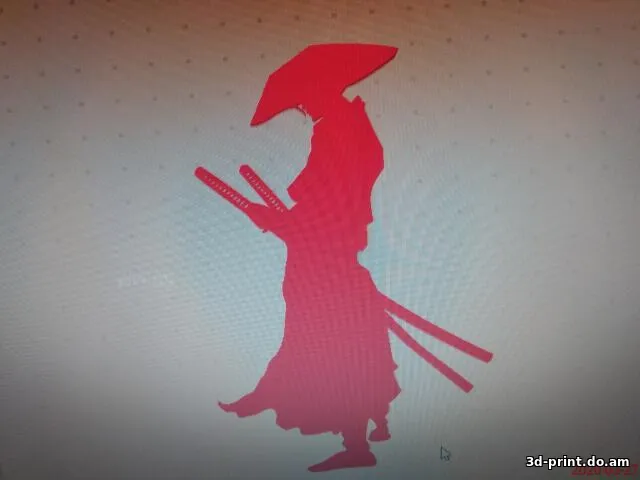 3D-модель "Иероглиф "Самурай""