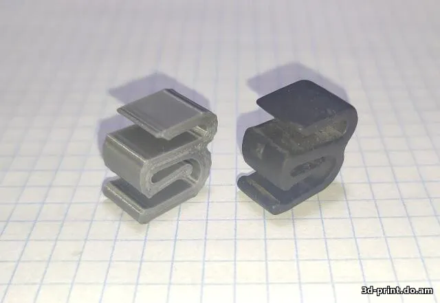 3D-модель "Клипса дефлектора капота (крепление мухобойки)"