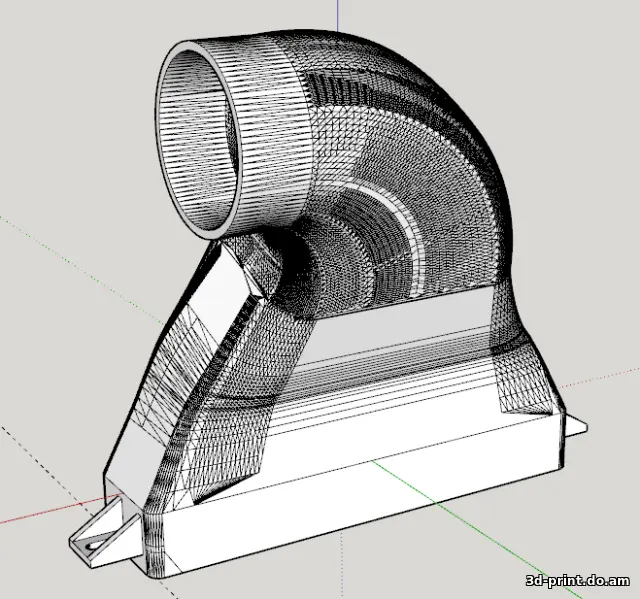 3D-модель "Впуск 1.4 czca"