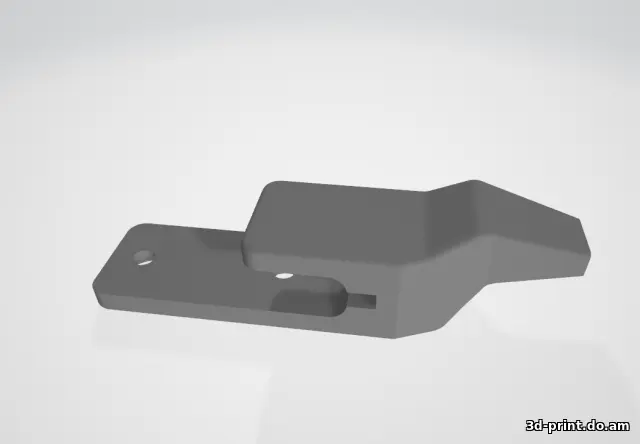 3D-модель "Toyota Prado держатель шторки багажника" — STL модель для 3D-печати