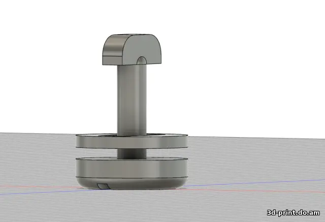 3D-модель "Клипса крепления эво ковра BMW E39"