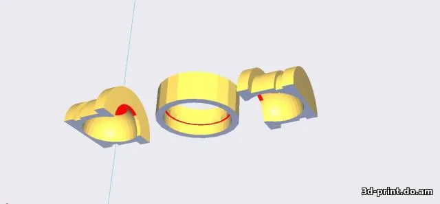 3D-модель "Ремкомплект стеклоотчестителя Mitsubishi" — STL модель для 3D-печати