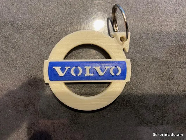 3D-модель "Брелок VOLVO разноцветный"