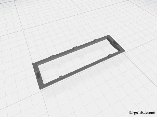 3D-модель "Рамка для автомагнитолы Alpine"