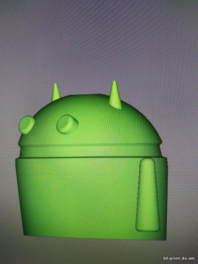 3D-модель "Чехол на шар фаркопа виде значка андройда"