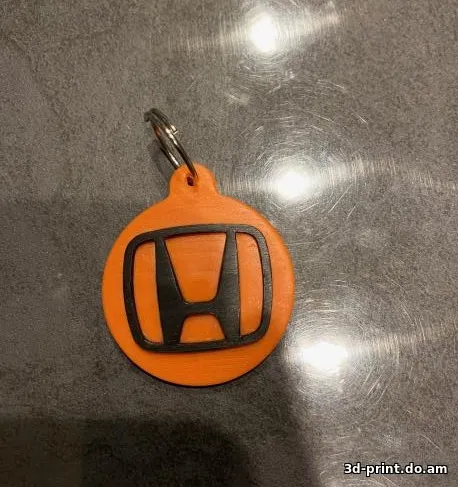 3D-модель "Брелок HONDA разноцветный"