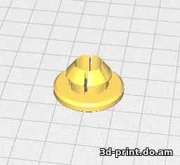 3D-модель "Уплотнитель держателя капота Honda Fit"