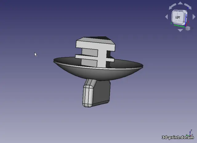 3D-модель "Volkswagen Transporter (T4) - клипса подкапотного утеплаителя"