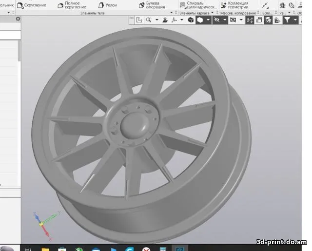 3D-модель "Wheel (литой диск)"