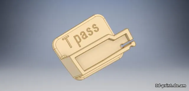3D-модель "Держатель транспондера "ЗСД" и "T-Pass" Автодор"