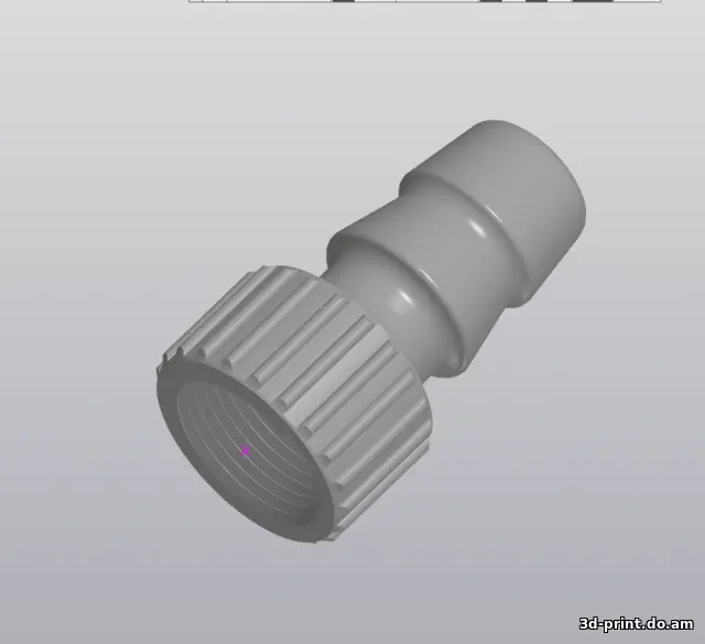 3D-модель "Штуцер на автомойку 3/4 под рукав 22мм."