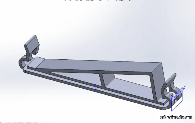 3D-модель "Крепление салонного фильтра УАЗ Патриот"