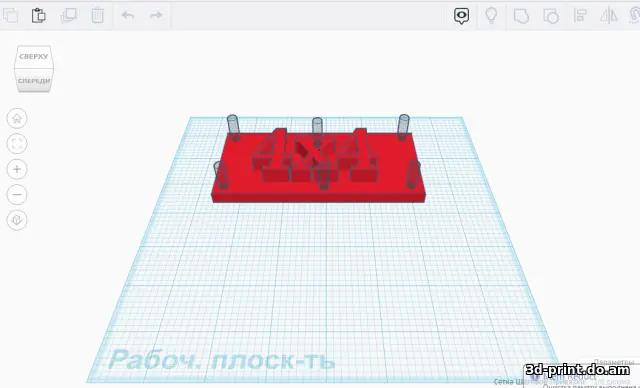 3D-модель "Табличка 4х4 на 4-ку. Ниву, уаз"