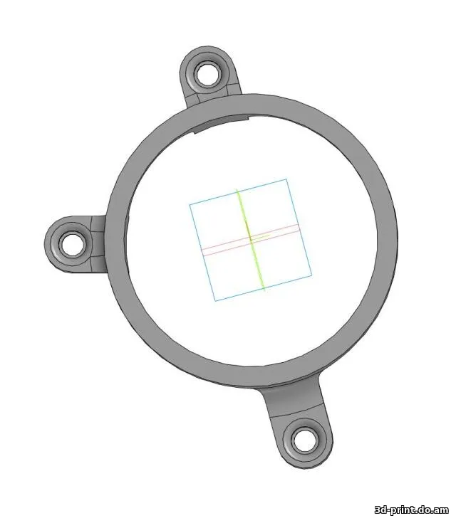 3D-модель "Крепление фары на BMW E34, E32"
