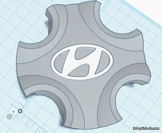 3D-модель "Hunday Solaris Заглушка на диск"