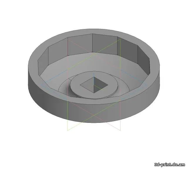 3D-модель "Съемник масляного фильтра 14 граней на 76 мм."