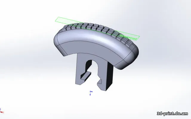 3D-модель "Регулятор потока воздуха на воздуховодах Mitsubishi Pajero Pinin"