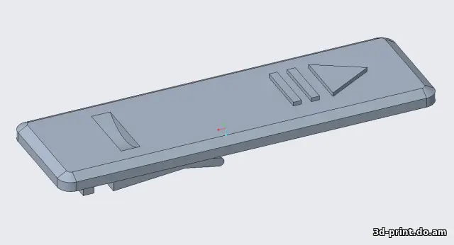 3D-модель "Заглушка молдинга на крышу hyundai solaris 1"