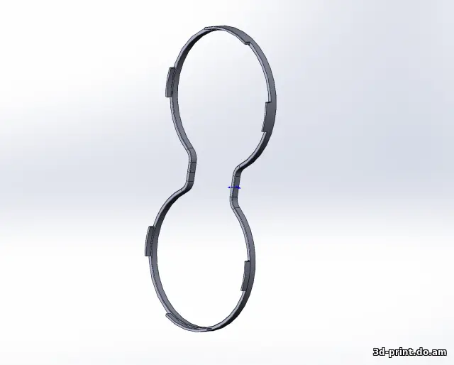 3D-модель "Volkswagen Touareg подсветка подстаканников"