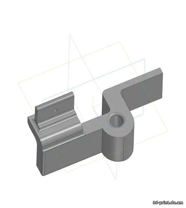 3D-модель "Крепление ПТФ BMW E34"