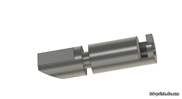 3D-модель "Защелка замка крышки бензобака Nissan"