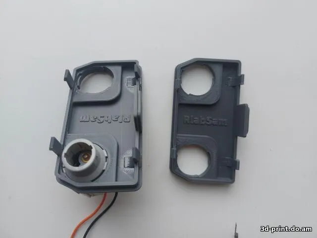 3D-модель "Плата задних фонарей ваз 2111 противотуманки и задний ход"