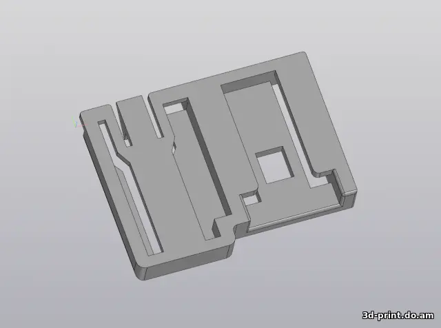 3D-модель "Кронштейн концевика капота Opel Corsa D"