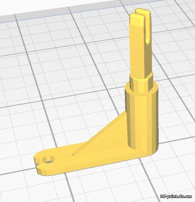 3D-модель "Рычаг заслонки печки Газель"