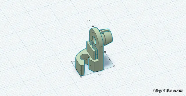 3D-модель "Фиксатор(клипса) тяги замка двери Daewoo Nexia"
