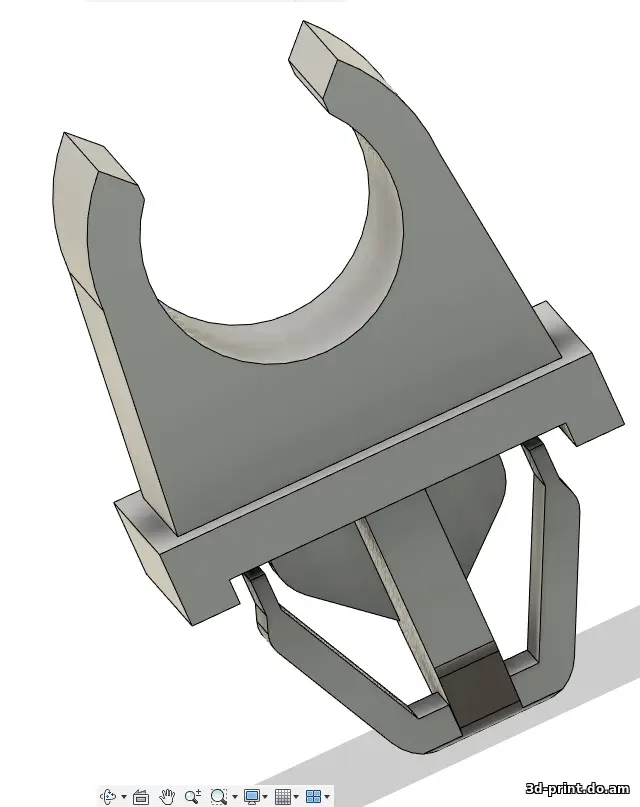 3D-модель "Клипса упора капота honda civic 8 4d"