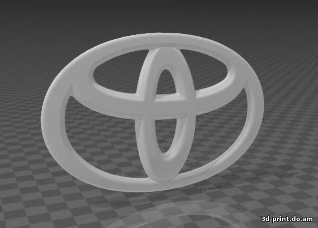 3D-модель "Шильдик Toyota"