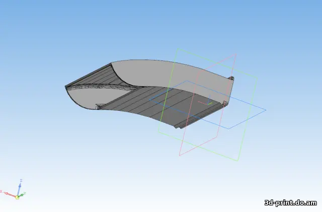 3D-модель "Патрубок в ноги водителю для Nissan Note E11"