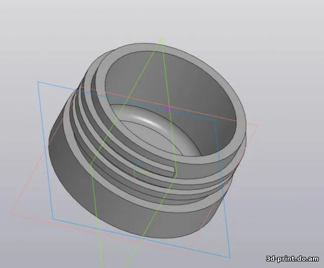 3D-модель "Приспособление для проверки крышек расширительного бачка ВАЗ 2123"