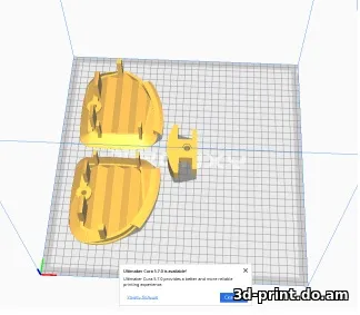 3D-модель "Заглушка на бампер TOYOTA FUNCARGO 2000 (на место ротивотуманных фар )"